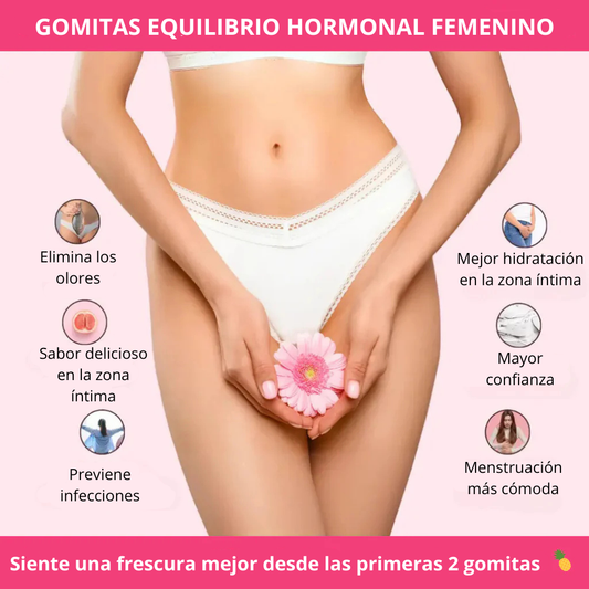 Gomitas Equilibrio Femenino – Piña 🍍60 gomitas